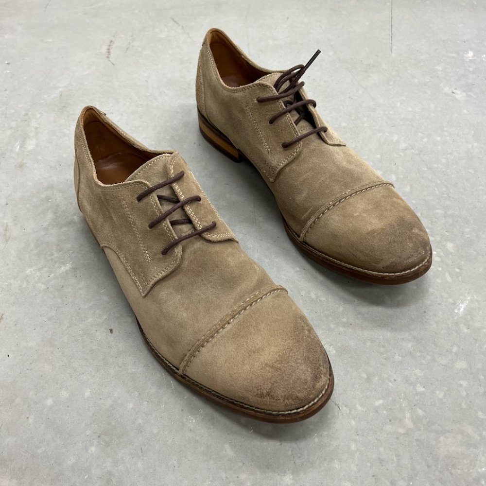 Clarks Men US 12 Exton Cap Toe Derby Lace Up Business Casual Oxford Sho